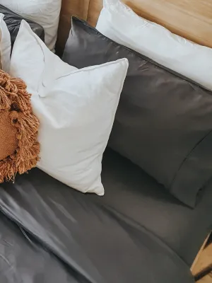 Bamboo Fitted Sheet (Queen) - Slate