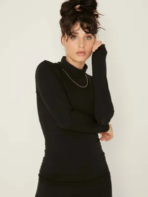 Bamboo Fitted Skivvy 2.0 - Black