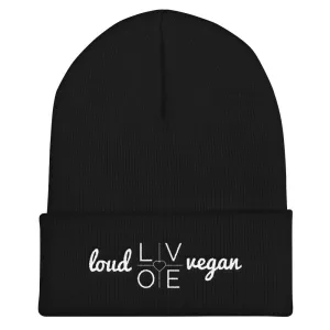 Loud Love Vegan Unisex Cuffed Beanie