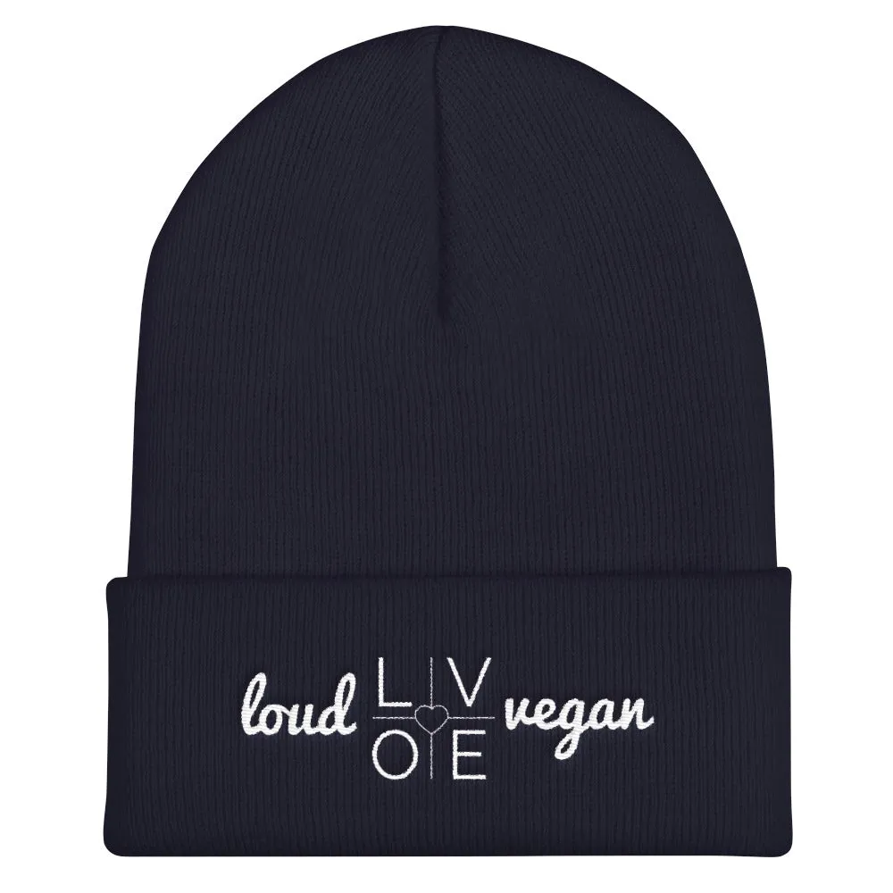 Loud Love Vegan Unisex Cuffed Beanie