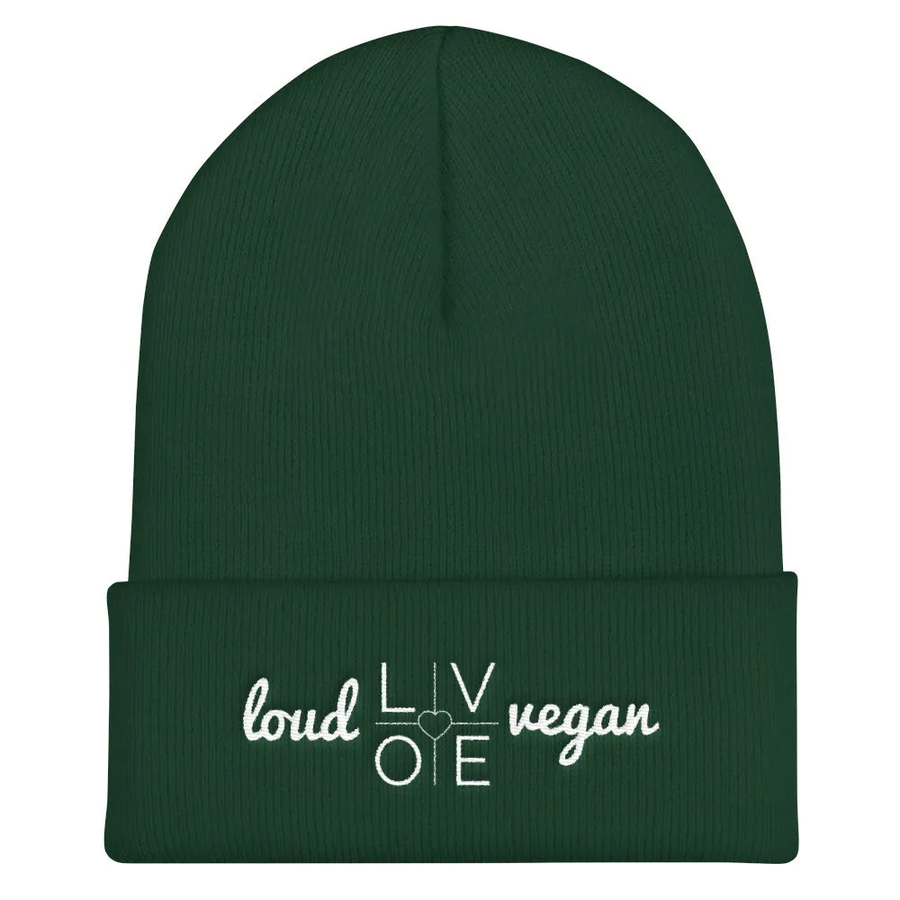 Loud Love Vegan Unisex Cuffed Beanie