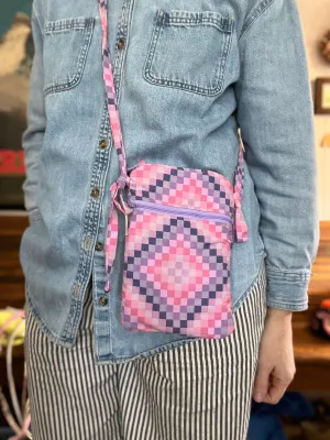 “Modern geometry” Loop Crossbody bag