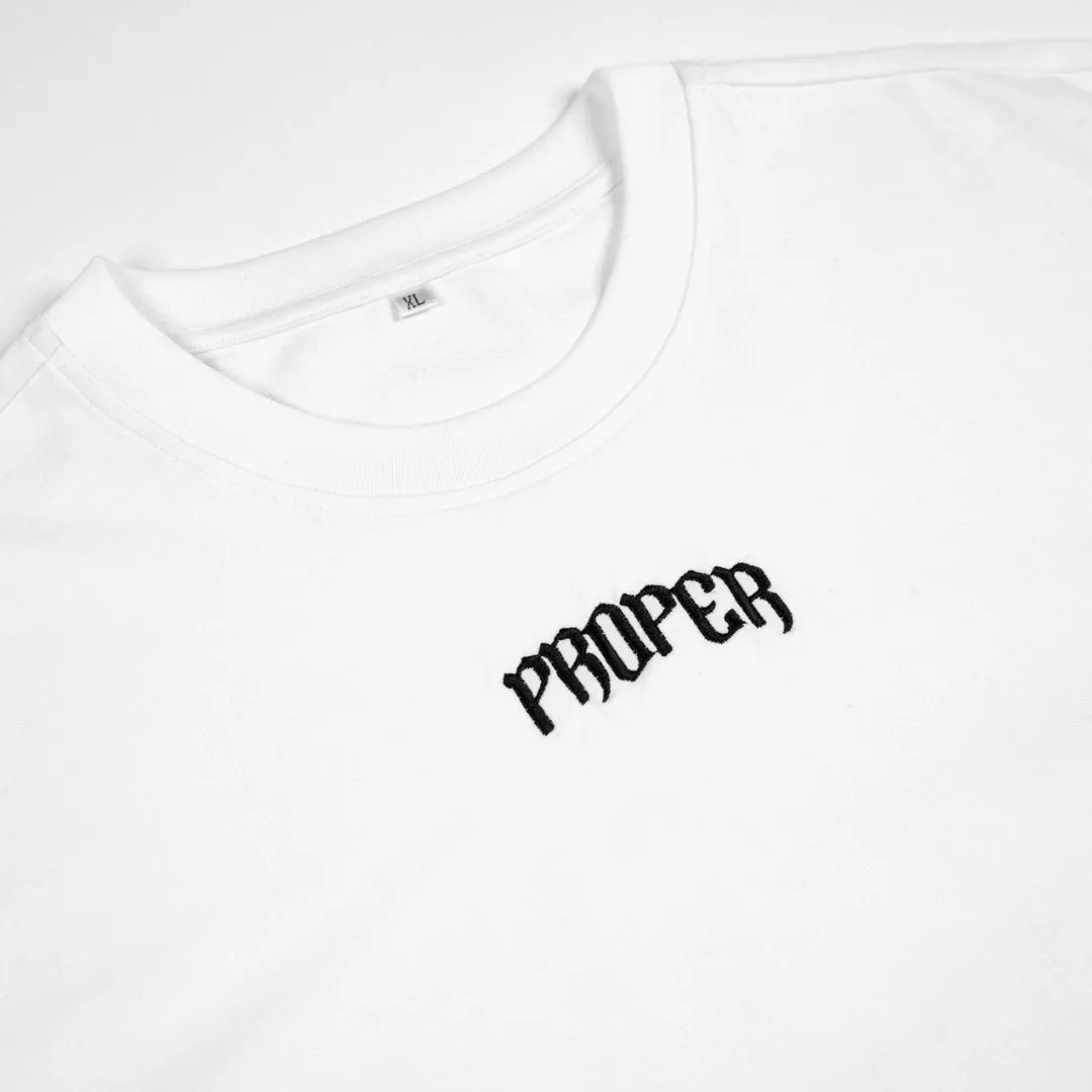 PROPER FITTED TEE WHITE